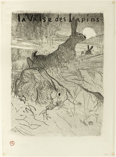 El vals de los conejos de Henri de Toulouse Lautrec