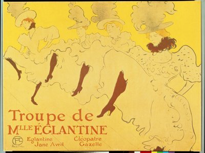 La troupe de Mademoiselle Eglantine, 1896 de Henri de Toulouse Lautrec