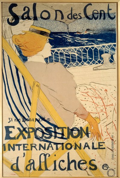 El pasajero del yate 54. Cartel para el Salón de los Cien, 31 rue Bonaparte en París (exposición internacional de carteles). Cartel de Henri de Toulouse Lautrec de Henri de Toulouse Lautrec