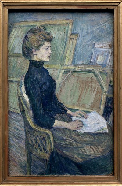 La joven modelo Helene Vary en el taller de Henri de Toulouse Lautrec
