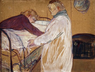 Dos mujeres haciendo su cama; Deux Femmes Faisant leur Lit, 1891 de Henri de Toulouse Lautrec