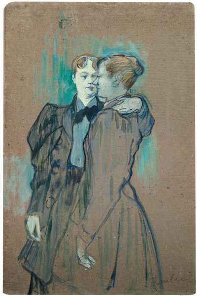 Dos Mujeres Valsando; Deux femmes valsant, 1894 de Henri de Toulouse Lautrec