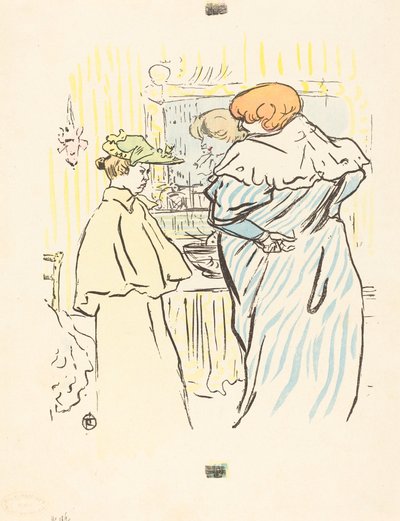 Dos mujeres frente a un espejo de Henri de Toulouse Lautrec