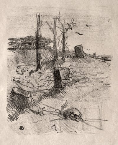 Un Cementerio en Galitzia, 1898 de Henri de Toulouse Lautrec