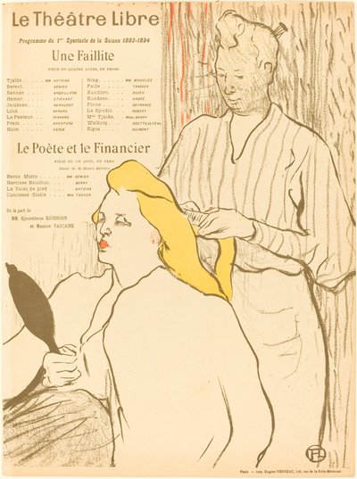 Una Quiebra; El Poeta y el Financiero de Henri de Toulouse Lautrec