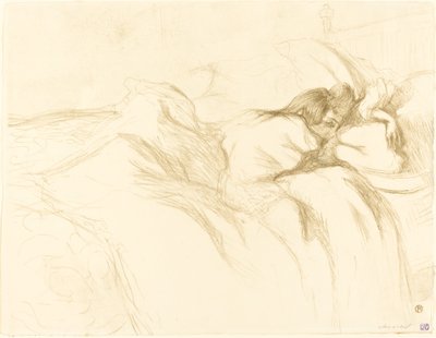 Mujer dormida, 1896 de Henri de Toulouse Lautrec