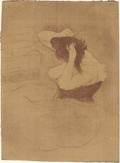 Mujer peinándose Femme qui se peigne, 1896 de Henri de Toulouse Lautrec