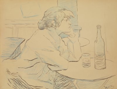 Mujer Bebedora, o La Resaca, 1889 de Henri de Toulouse Lautrec