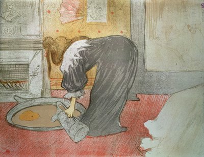 Mujer en la bañera de "Elles", 1896 de Henri de Toulouse Lautrec