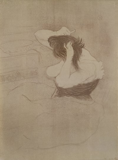 Mujer peinándose, de 
