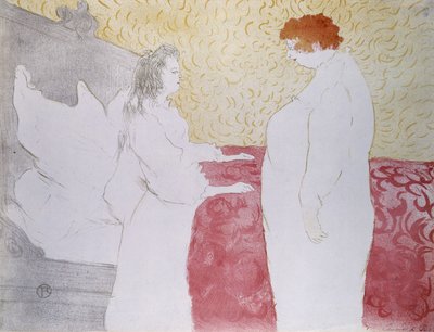 Mujer en la cama, perfil - el pequeño despertar, de Elles, 1896 de Henri de Toulouse Lautrec