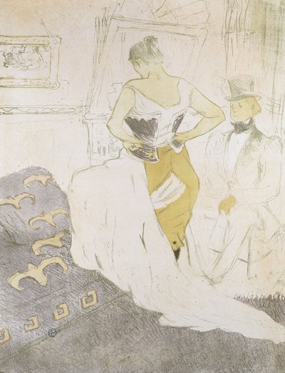 Mujer en corsé, de Elles, 1896 de Henri de Toulouse Lautrec