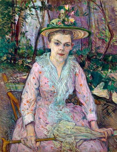 Mujer con una sombrilla, 1889 de Henri de Toulouse Lautrec