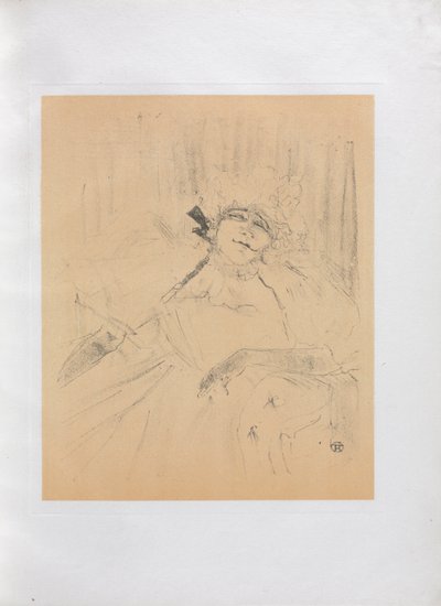 Yvette Guilbert-Serie Inglesa: Chanson ancienne, 1898 de Henri de Toulouse Lautrec