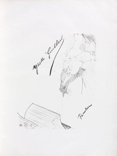Yvette Guilbert-Serie Inglesa: Frontispicio de Henri de Toulouse Lautrec