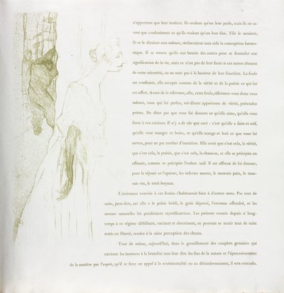 Yvette Guilbert - Serie francesa: No. 11 de Henri de Toulouse Lautrec