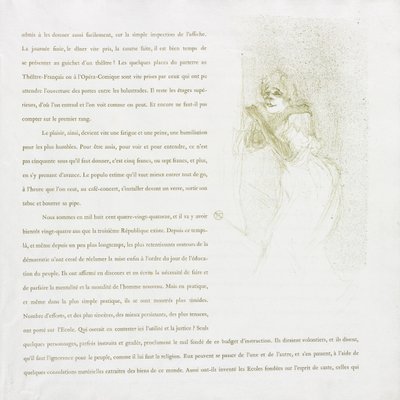 Yvette Guilbert - Serie francesa: No. 5 de Henri de Toulouse Lautrec