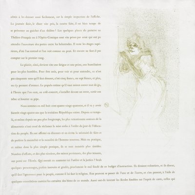Yvette Guilbert-Serie Francesa: No. 5, 1894 de Henri de Toulouse Lautrec