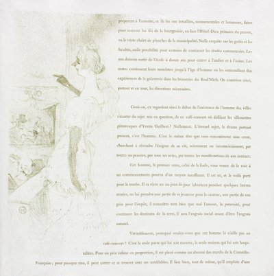 Yvette Guilbert-Serie Francesa: No. 6, 1894 de Henri de Toulouse Lautrec