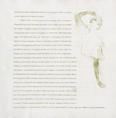 Yvette Guilbert - Serie francesa: No. 7 de Henri de Toulouse Lautrec