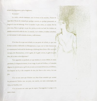 Yvette Guilbert - Serie francesa: No. 9 de Henri de Toulouse Lautrec