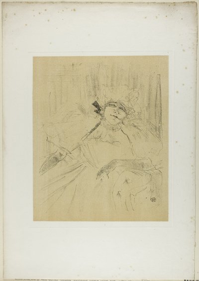 Yvette Guilbert—Chanson Ancienne, de Yvette Guilbert de Henri de Toulouse Lautrec