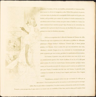 Yvette Guilbert de Henri de Toulouse Lautrec
