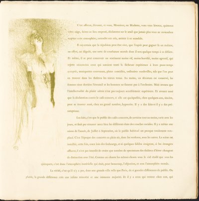 Yvette Guilbert de Henri de Toulouse Lautrec