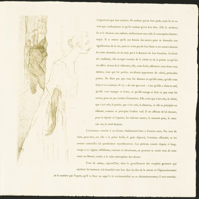 Yvette Guilbert de Henri de Toulouse Lautrec