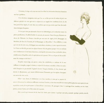 Yvette Guilbert de Henri de Toulouse Lautrec