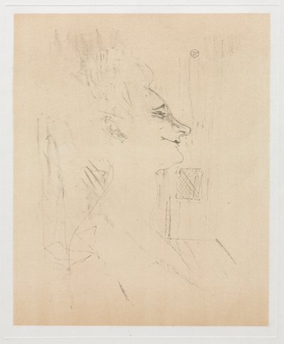 Yvette Guilbert intoxicada de Henri de Toulouse Lautrec