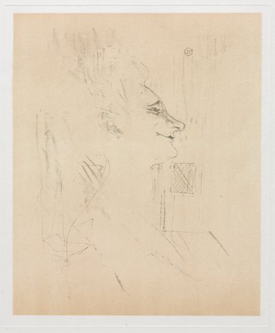 Yvette Guilbert intoxicada de Henri de Toulouse Lautrec