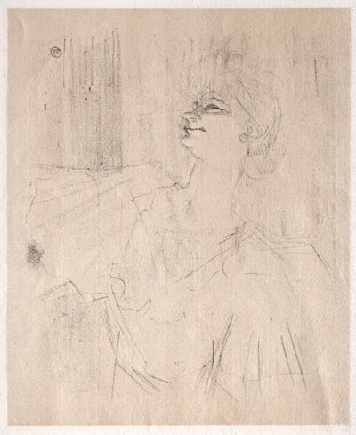 Yvette Guilbert: en Ménilmontant, de Bruant de Henri de Toulouse Lautrec