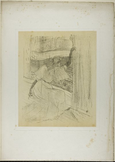 Yvette Guilbert haciendo una reverencia, de Yvette Guilbert de Henri de Toulouse Lautrec