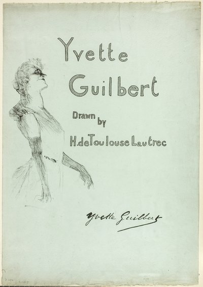 Yvette Guilbert en el Escenario, de Yvette Guilbert de Henri de Toulouse Lautrec