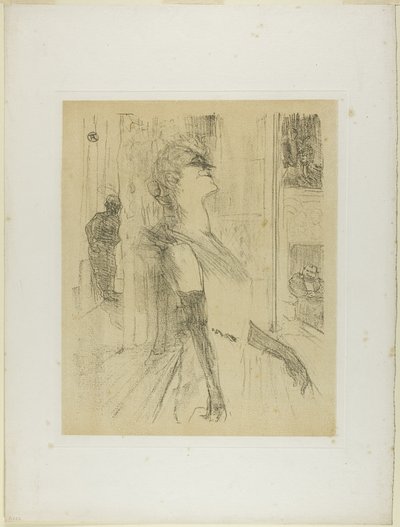 Yvette Guilbert en el Escenario, de Yvette Guilbert de Henri de Toulouse Lautrec