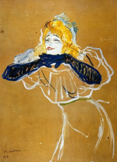 Yvette Guilbert canta Linger Longer Loo de Henri de Toulouse Lautrec