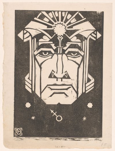 Marte (título original del objeto)
Planetenmaskers (título original de la serie en el objeto) de Henri van der Stok (signed by artist)