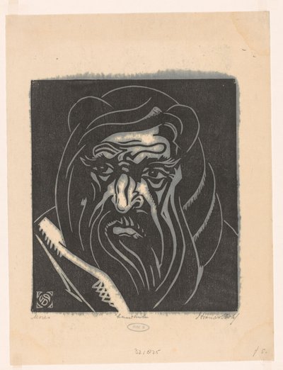 Mozes (título original del objeto) de Henri van der Stok (signed by artist)