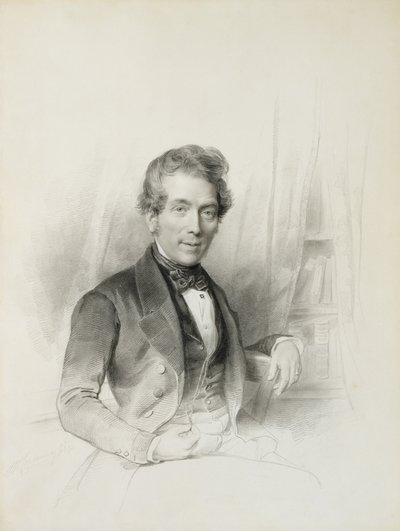 Retrato de Louis Johannes Herckenrath, Cónsul de Texas, 1843 de Henricus Wilhelmus Couwenberg