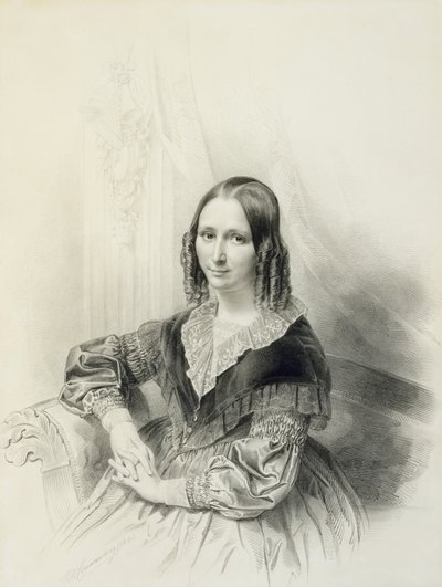 Retrato de Suzanne Herckenrath, 1843 de Henricus Wilhelmus Couwenberg