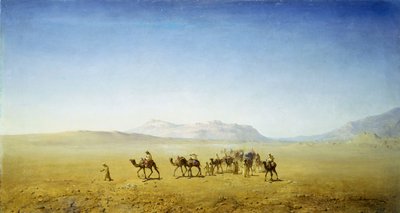 Una caravana árabe en el desierto de Henrik Ankarcrona