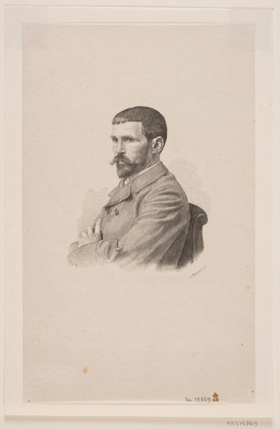 Retrato del pintor P. A. J. Dagnan-Bouveret de Henrik Arnold Hamilkar Sørensen