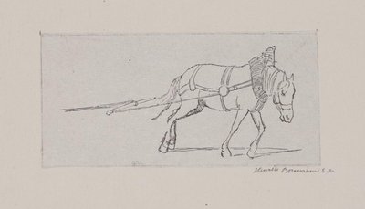 Un caballo tirando de Henrik Bornemann