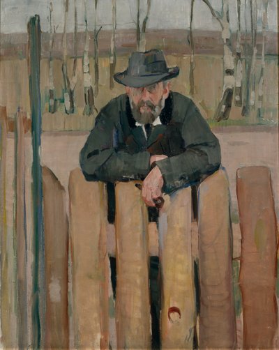 Retrato de Hans Jaeger (óleo sobre lienzo) de Henrik Lund