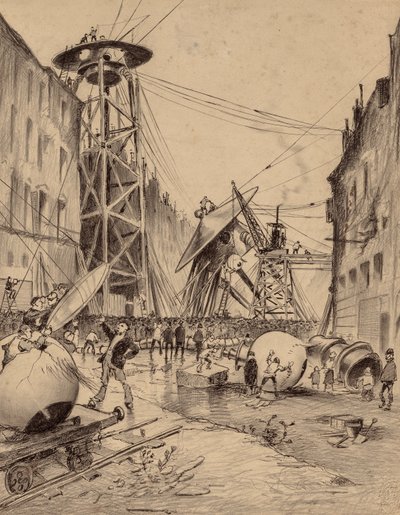 Los humanos diseccionan las máquinas de guerra marcianas de Henrique Alvim Correa