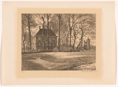 Casa de campo entre los árboles de Henriëtte de Vries (signed by artist)