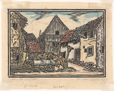Granja en el Eifel de Henriëtte van Hove (signed by artist)