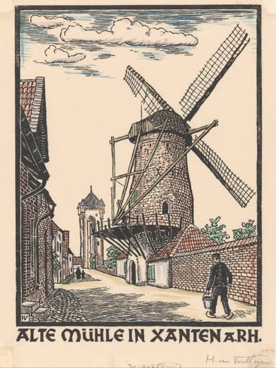 Muelles en Xanten de Henriëtte van Hove (signed by artist)
