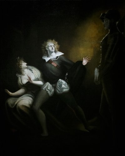 Gertrudis, Hamlet y el fantasma del padre de Henry (1741 1825) (after) Fuseli